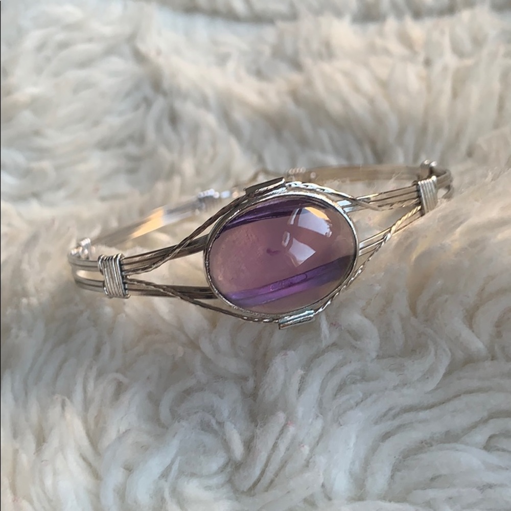 Natural gemstone bracelet